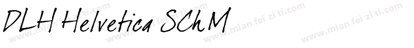 DLH Helvetica SCh M字体转换